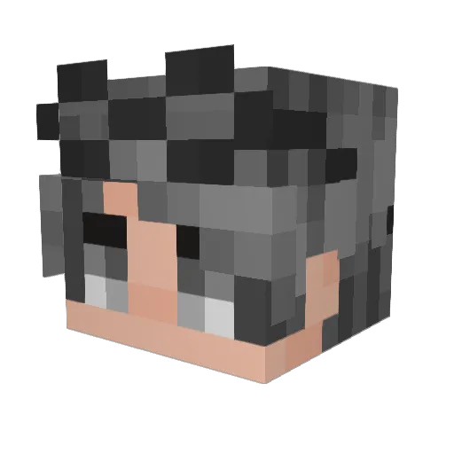 ZayForge Minecraft avatar head, 3D render
