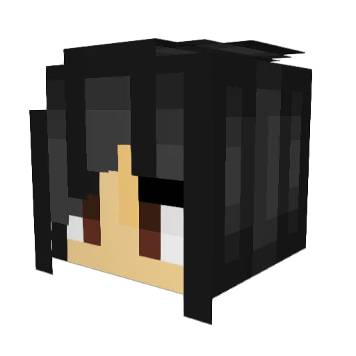 ZayPhoria Minecraft avatar head, 3D render