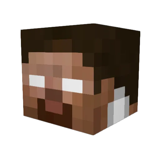 ZayRoX_Qc Minecraft avatar head, 3D render