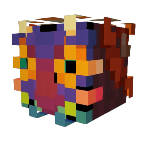 Zaya7 Minecraft avatar head, 3D render