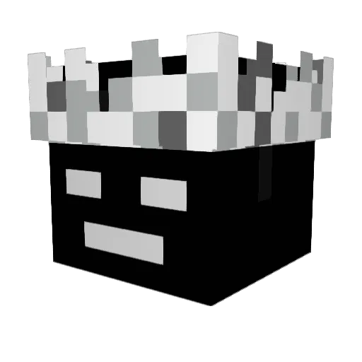 Zayain Minecraft avatar head, 3D render