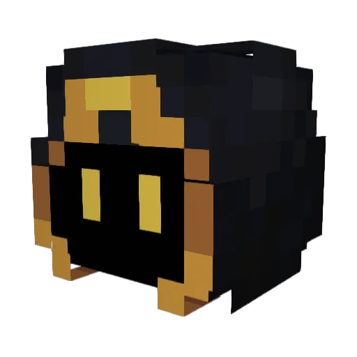 Zaydamans Minecraft avatar head, 3D render
