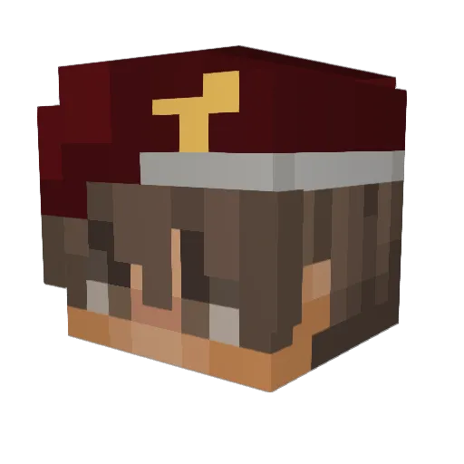 Zaydox Minecraft avatar head, 3D render