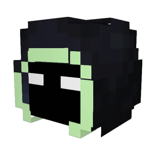 Zaydubb2 Minecraft avatar head, 3D render