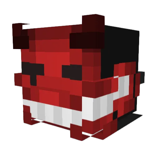 Zayebe Minecraft avatar head, 3D render