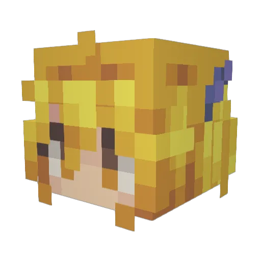 Zayfern_ Minecraft avatar head, 3D render