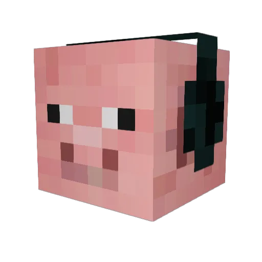 Zaygun Minecraft avatar head, 3D render