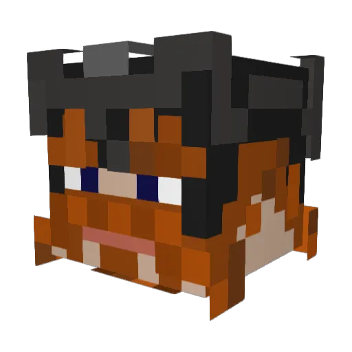 Zayna_Z Minecraft avatar head, 3D render