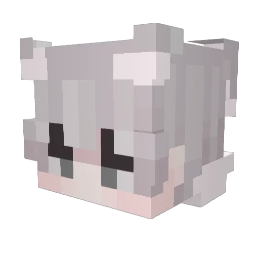 Zayosquitmc Minecraft avatar head, 3D render