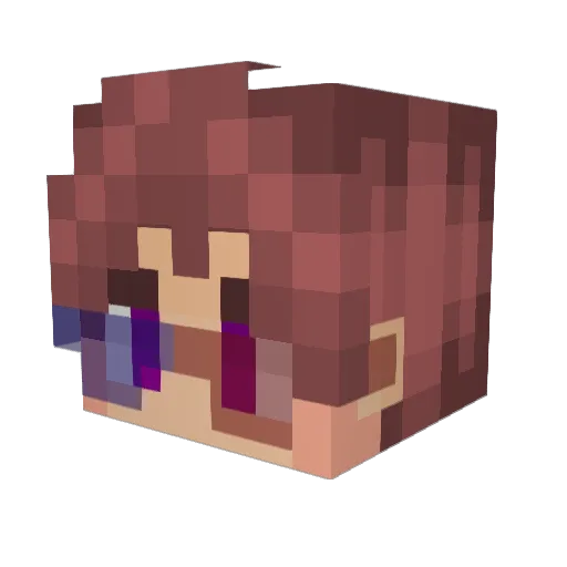 ZayreXZ Minecraft avatar head, 3D render