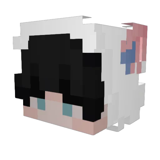 ZayrokS Minecraft avatar head, 3D render