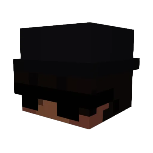 Zaythepro Minecraft avatar head, 3D render
