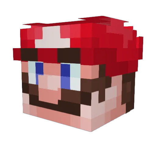 Zaytoven1 Minecraft avatar head, 3D render