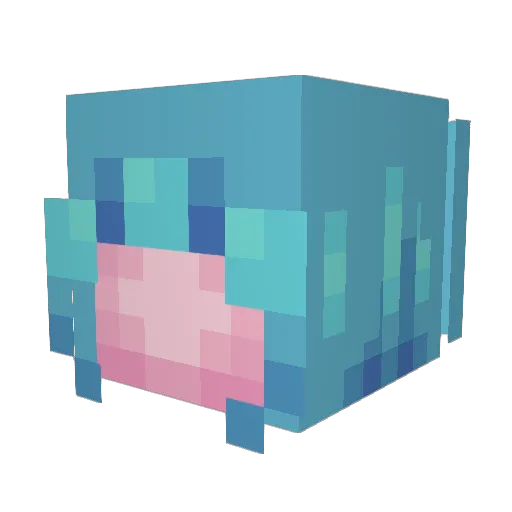 Zaywire Minecraft avatar head, 3D render