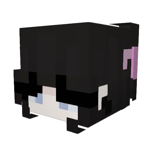 ZazGOATa Minecraft avatar head, 3D render