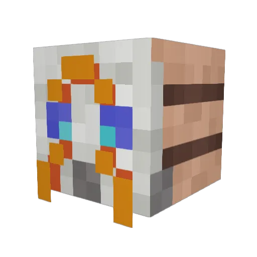 ZazU96 Minecraft avatar head, 3D render