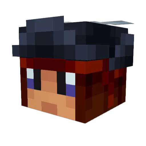 Zaza26 Minecraft avatar head, 3D render