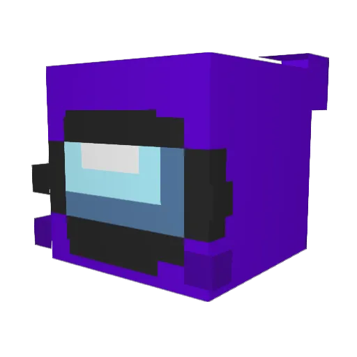 ZazaElk Minecraft avatar head, 3D render