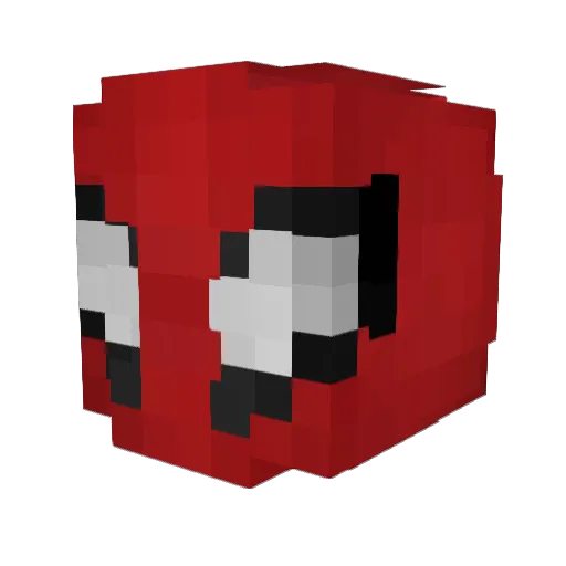Zazial Minecraft avatar head, 3D render