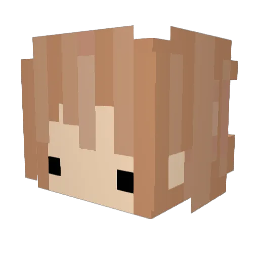 Zazo00o Minecraft avatar head, 3D render