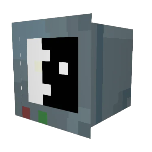 ZazzyZazo Minecraft avatar head, 3D render
