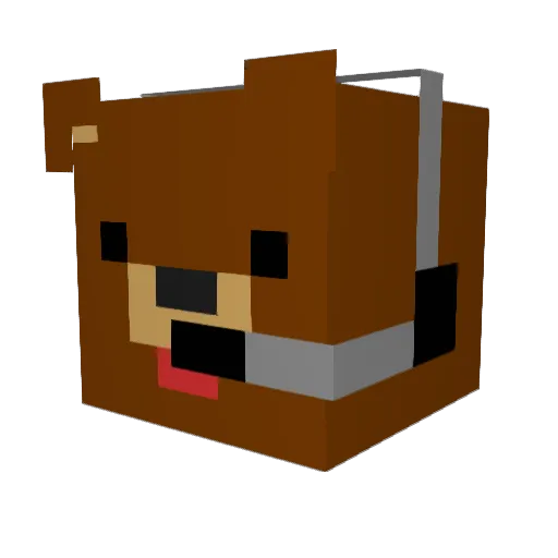 Zbear2002 Minecraft avatar head, 3D render