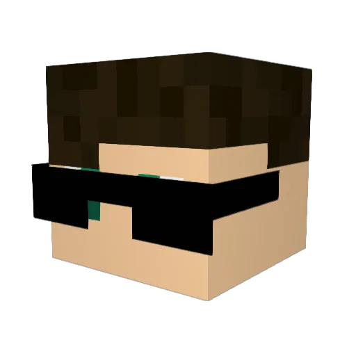 Zbord77 Minecraft avatar head, 3D render