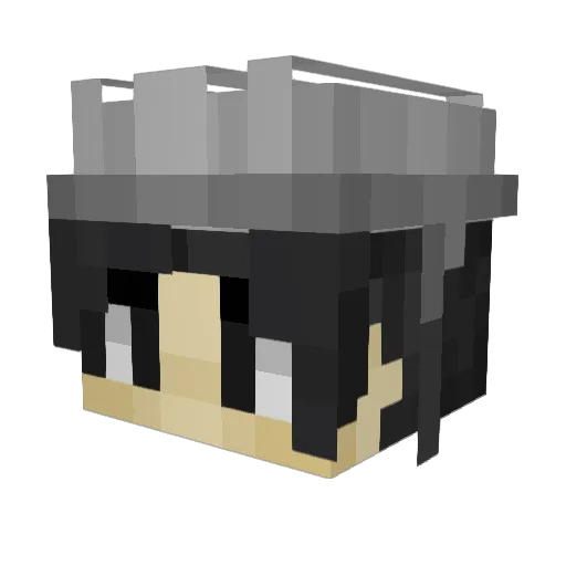 Zbrendeth Minecraft avatar head, 3D render