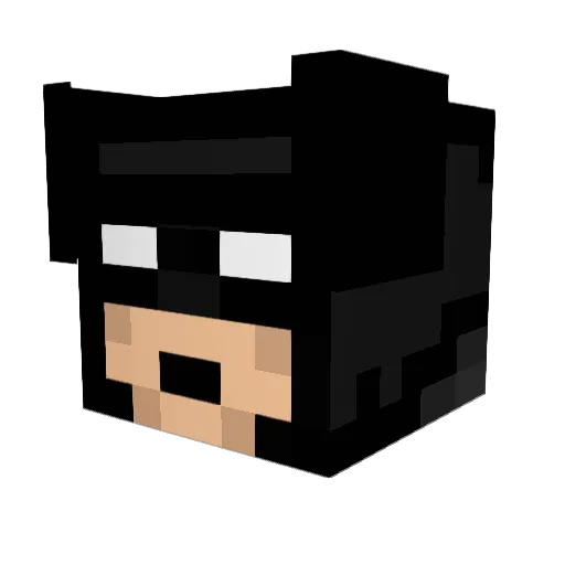 ZbyYT Minecraft avatar head, 3D render