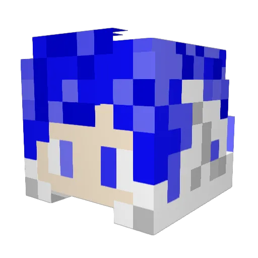 ZcZhoyu Minecraft avatar head, 3D render