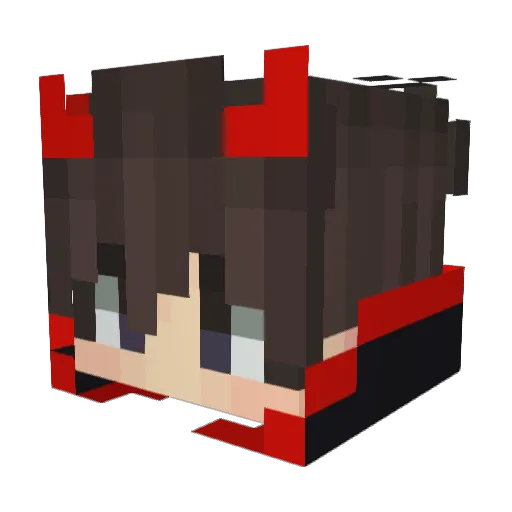 ZchowaxD Minecraft avatar head, 3D render