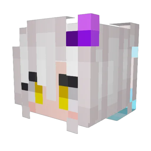 Zci_iii Minecraft avatar head, 3D render