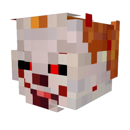 Zclonz Minecraft avatar head, 3D render
