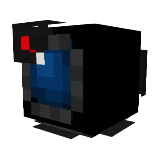 ZcraftXZ Minecraft avatar head, 3D render