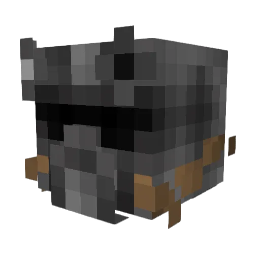 Zcrebs Minecraft avatar head, 3D render