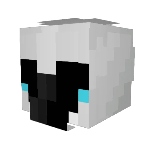 ZdechlaMucha Minecraft avatar head, 3D render