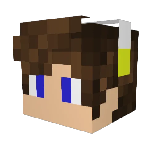 Zdenpa01 Minecraft avatar head, 3D render