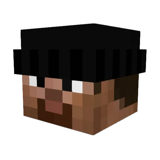 Zdiegoncio888 Minecraft avatar head, 3D render