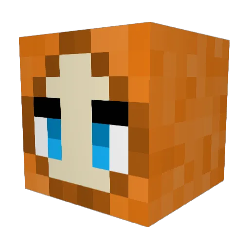Zdog1104 Minecraft avatar head, 3D render