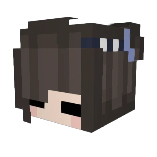 ZdongBu Minecraft avatar head, 3D render