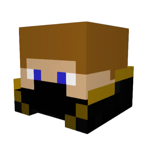 Zdude01 Minecraft avatar head, 3D render