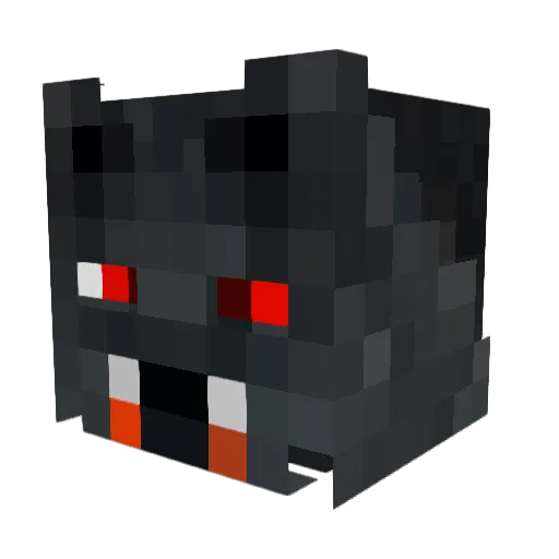 Ze0x Minecraft avatar head, 3D render