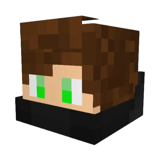 ZeAznAmerican Minecraft avatar head, 3D render