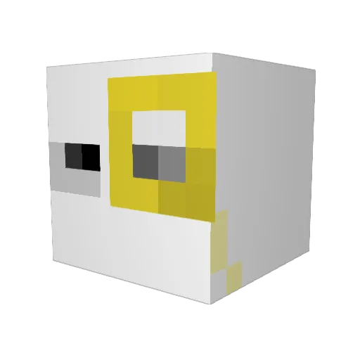 ZeBeast505 Minecraft avatar head, 3D render