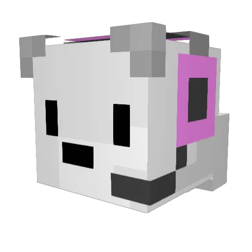 ZeDsss Minecraft avatar head, 3D render