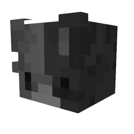 ZeFFi123 Minecraft avatar head, 3D render