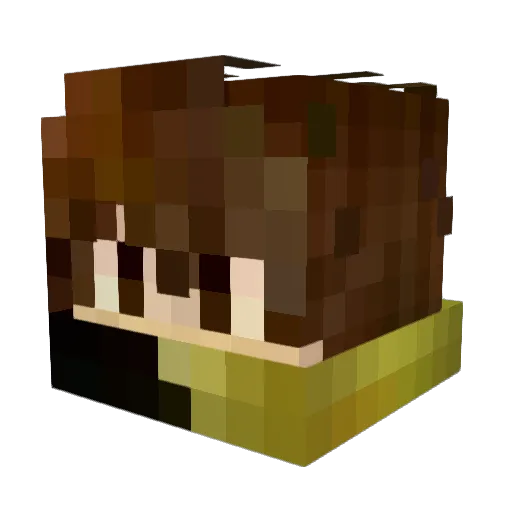 ZeFiR_Ka Minecraft avatar head, 3D render