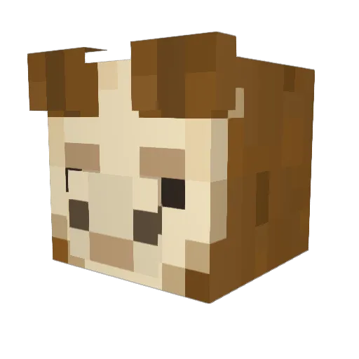 ZeFluffyLlama Minecraft avatar head, 3D render