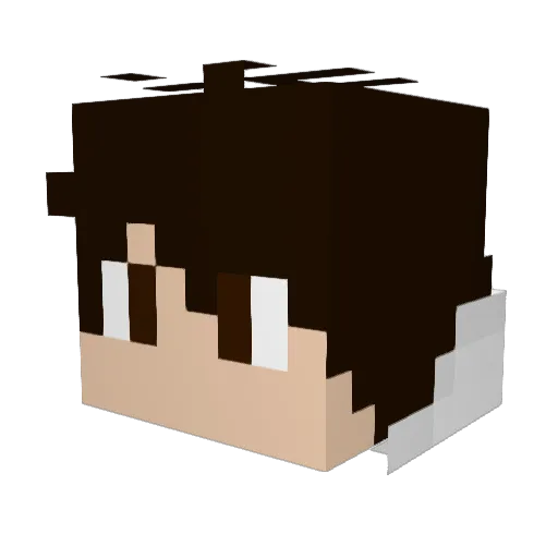 ZeKKs__ Minecraft avatar head, 3D render
