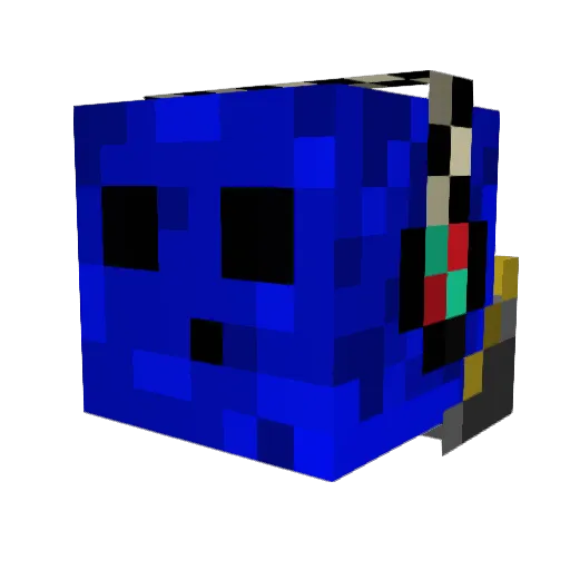 ZeKrhm Minecraft avatar head, 3D render